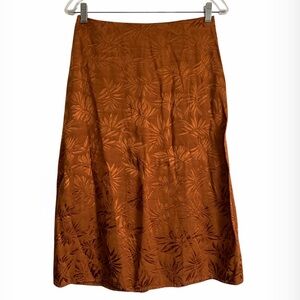 Dress Forum Leaf Print A-Line Skirt